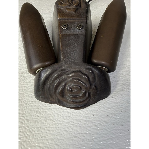 Very Unique Antique Lamp. Vintage Metal Very Heavy - Picture 4 of 16